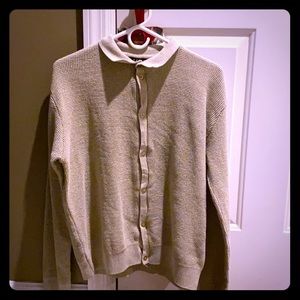 Boohoo knit jumper button down long sleeve